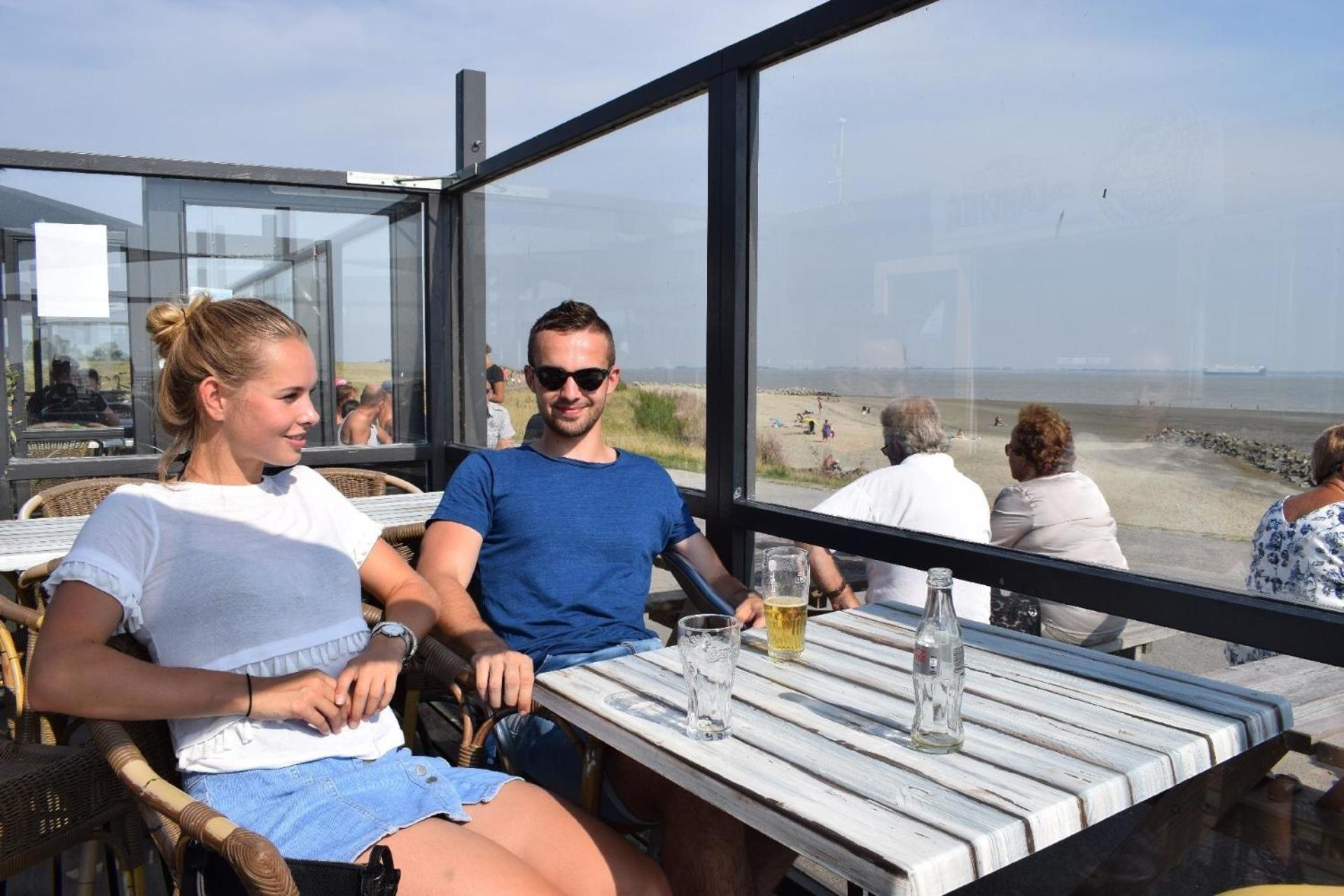 Campingplatz Scheldeoord Zeeland Neben Einem Sandstrand Baarland Bagian luar foto