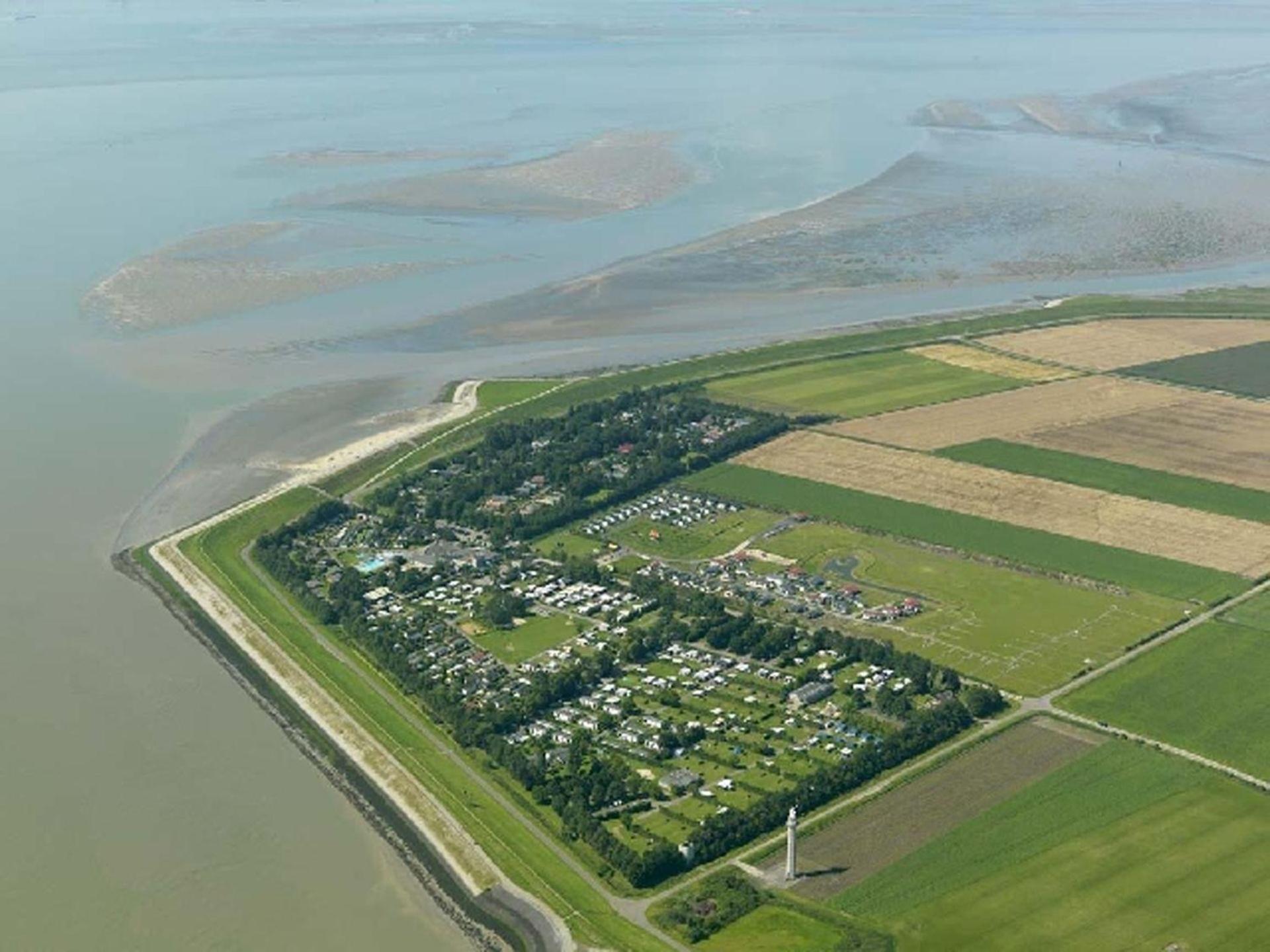 Campingplatz Scheldeoord Zeeland Neben Einem Sandstrand Baarland Bagian luar foto